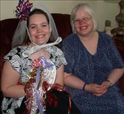 Dress-up Tracie & Mom